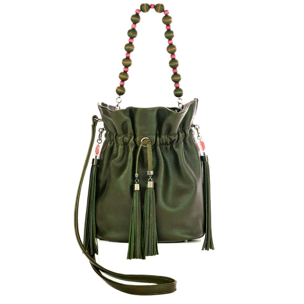 Nina Bucket Bag In Olive